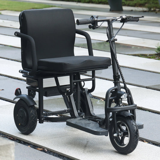 TopMate Electric Scooter 3 Wheel Power Mobility Scooter for Adult Senior 10.4Ah Removable Battery and Ergonomic Seat