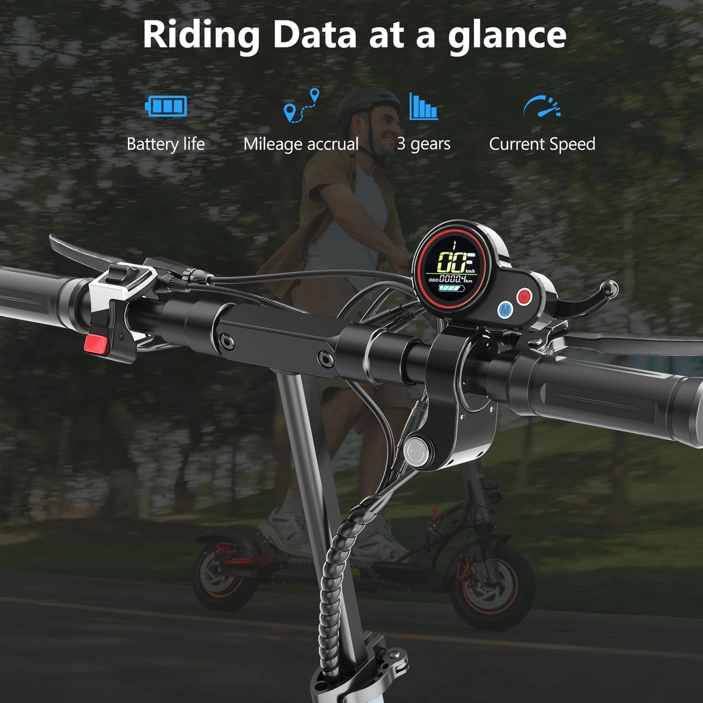 iEN Foldable Electric Scooter 800W 48V 20-30km Range