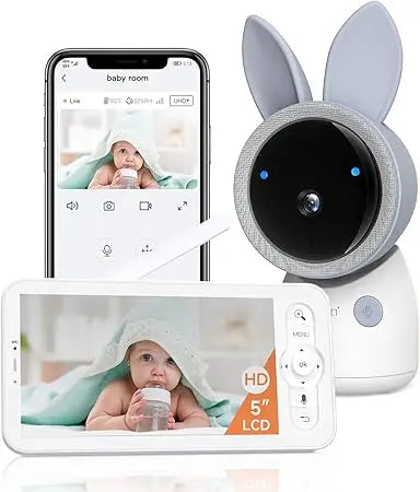 Kankeirr 4MP WiFi Baby Monitor With Night Vision And 2 Way Audio