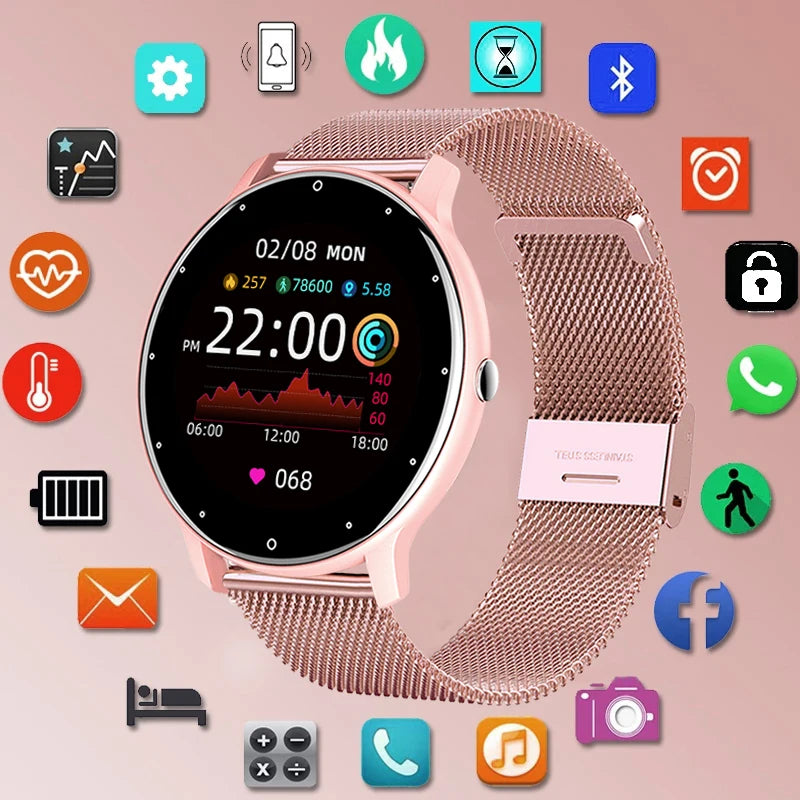 LIGE Smart Watch For Women Full Touch Screen Fitness
