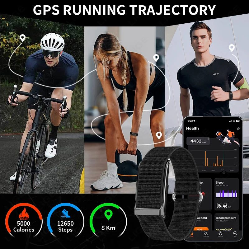 LIGE No Screen Design Smartband Sleep Health Tracking