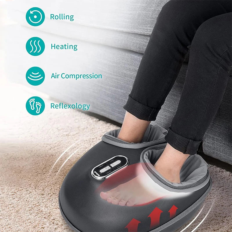 Nekteck Foot Massager With Heating Therapy And Air Compression Shiatsu