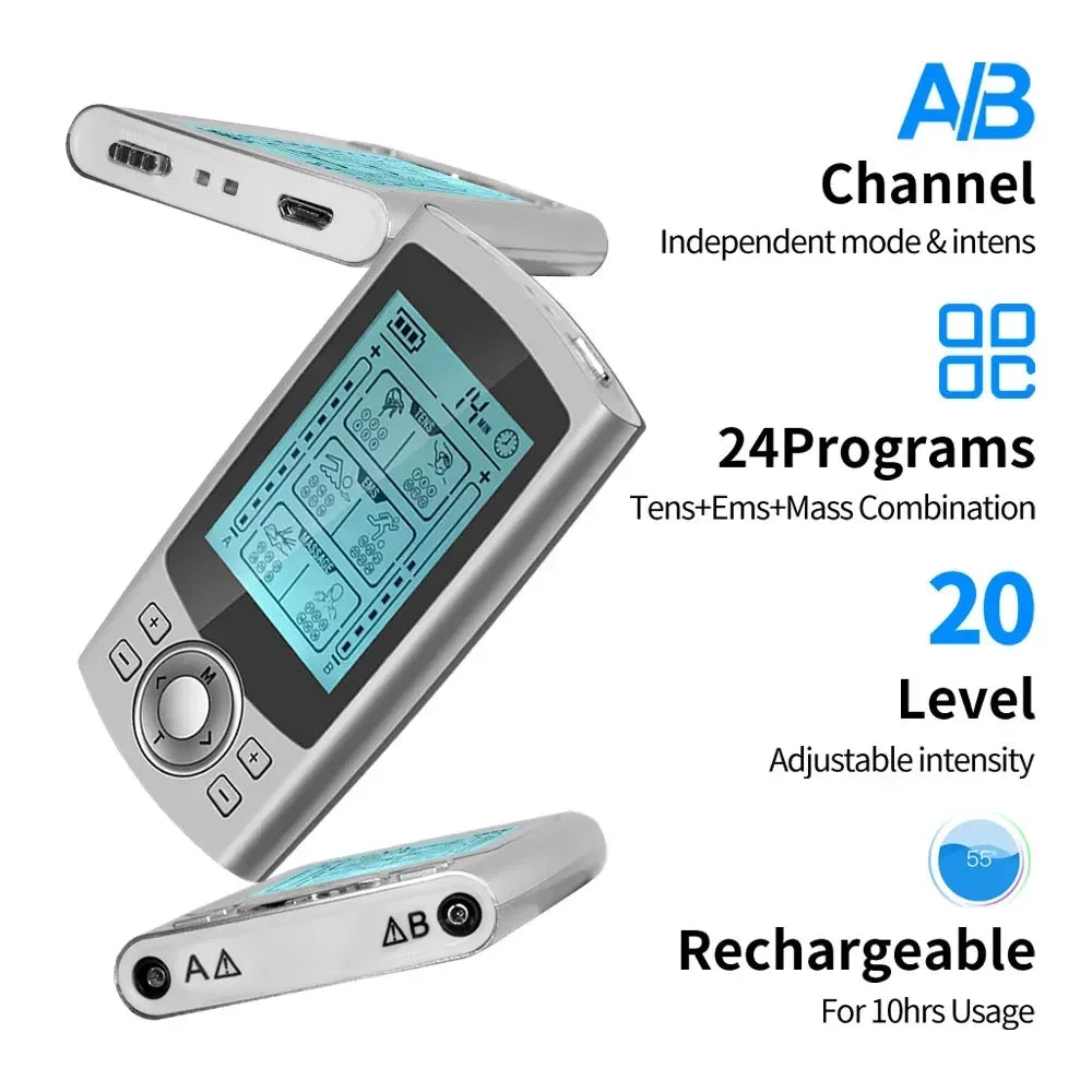 Electronic EMS Tens Unit Muscle Stimulator With 36 Modes For Body Massage