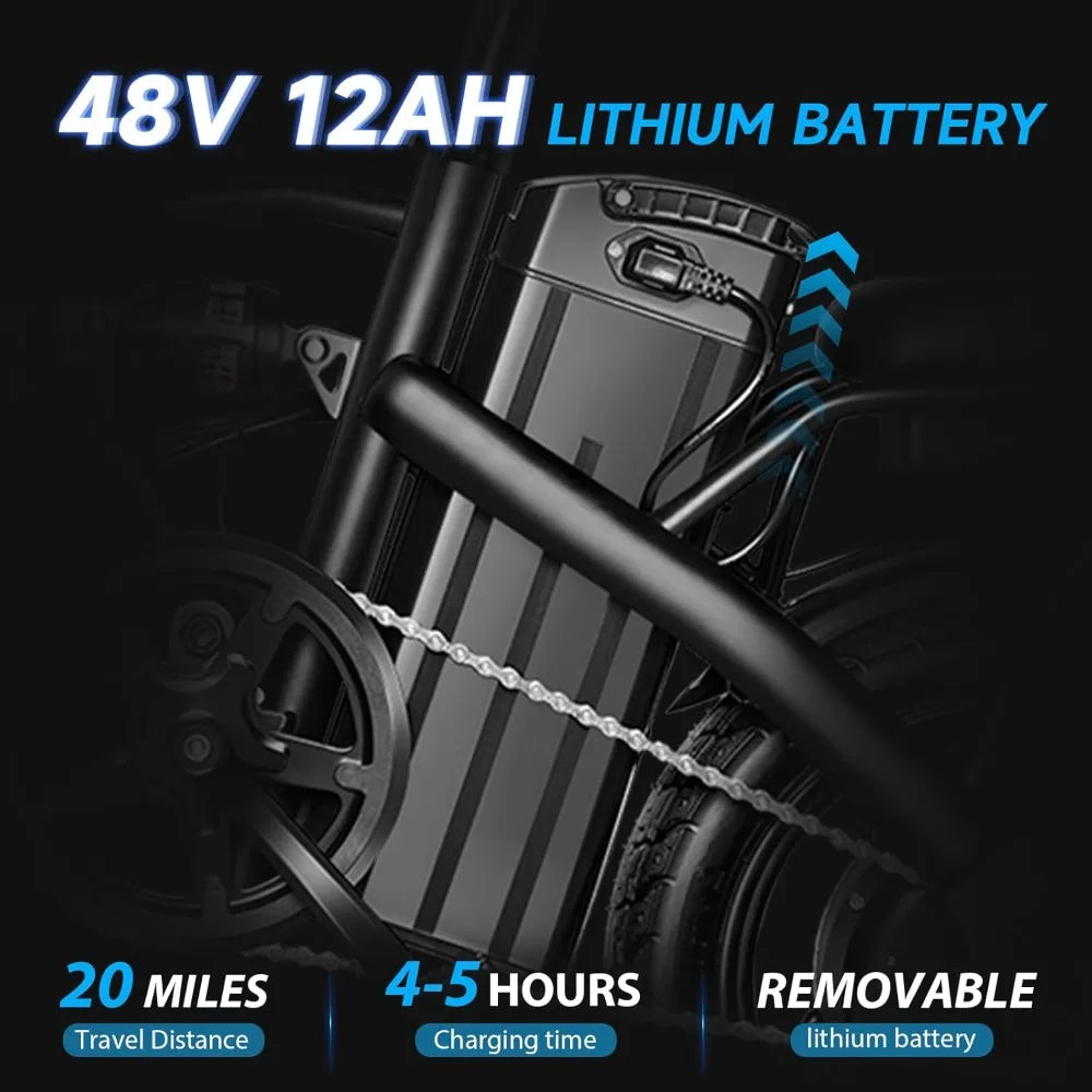 Hign-concerned Electric Bike Ebike 576Wh Removable Battery