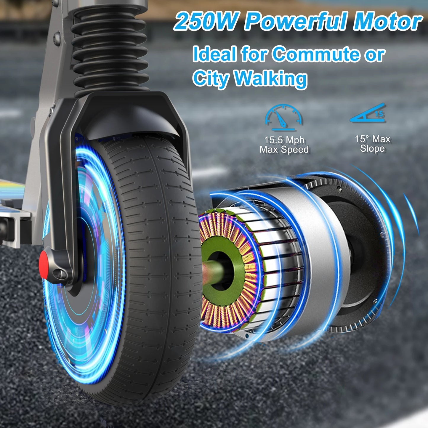 Caroma Folding Electric Scooter With Cruise Control