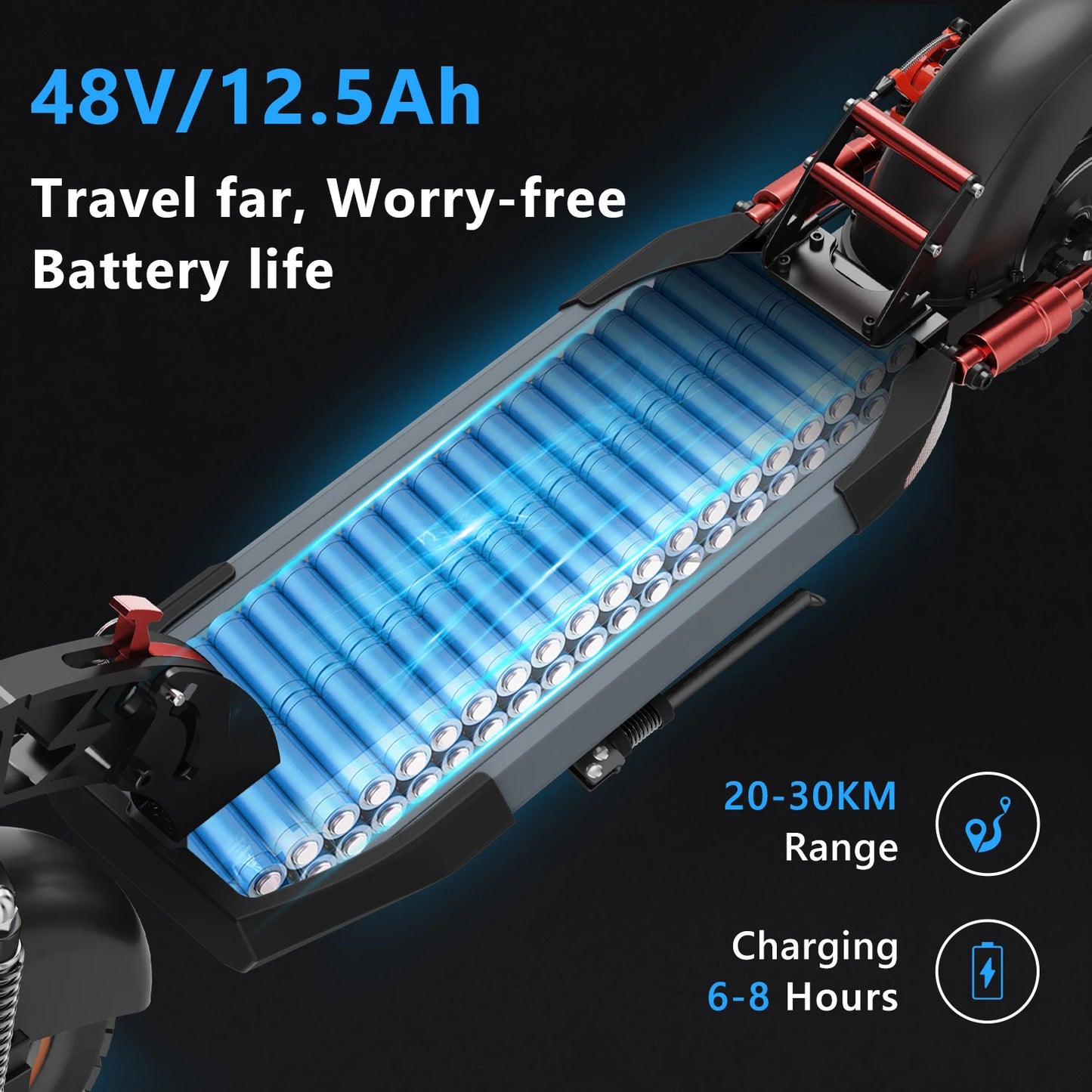 iEN Foldable Electric Scooter 800W 48V 20-30km Range