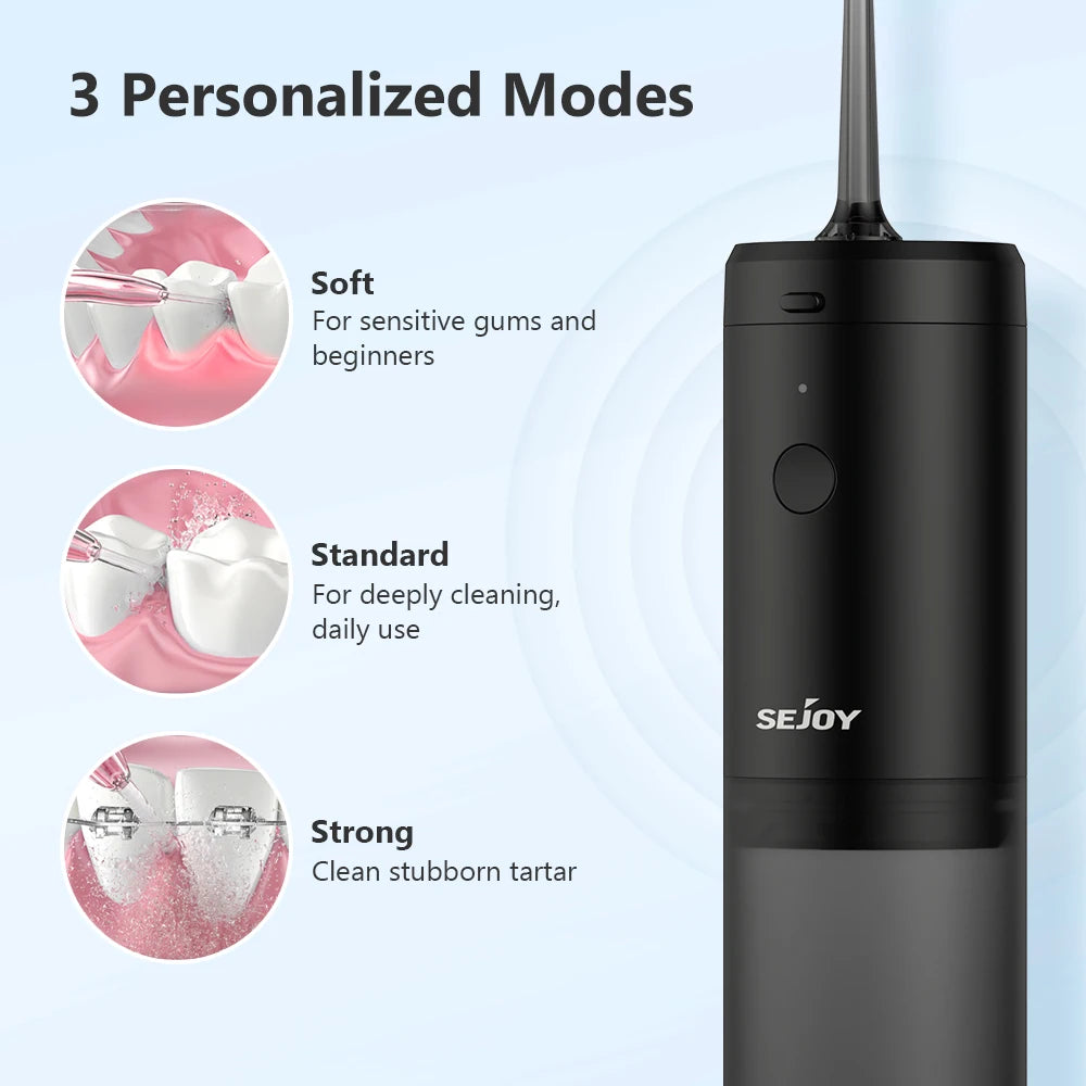 Sejoy Portable Oral Irrigator Water Flosser USB Rechargeable