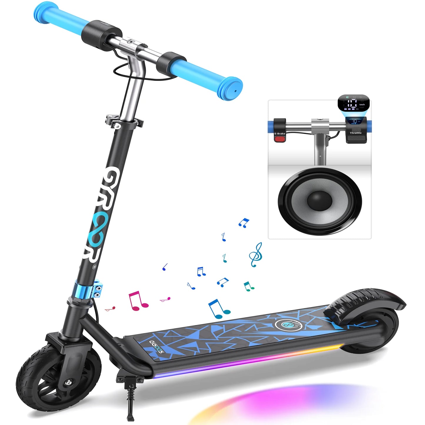 Gyroor H30 Max Kids Electric Scooter LED Display 150W
