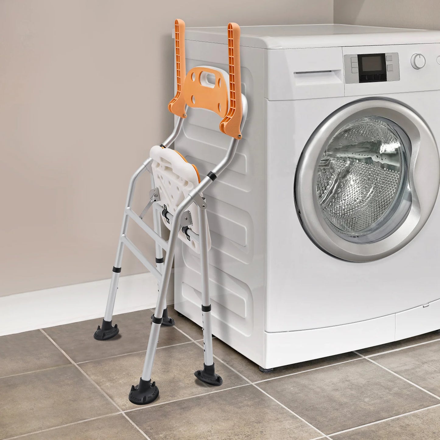 Bymaocar Folding Shower Chair With Adjustable Height And Non Slip