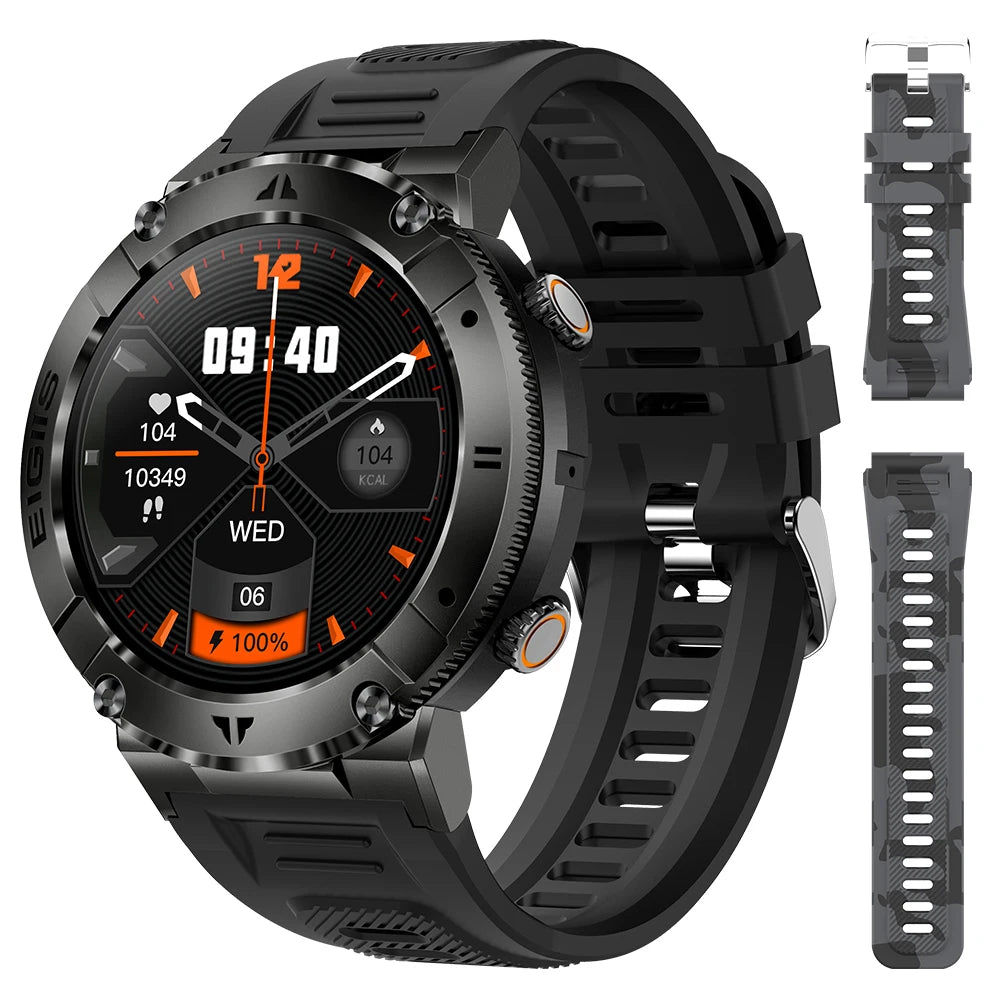 LaNikar Smartwatch Men TFT Display Bluetooth Call Blood Pressure