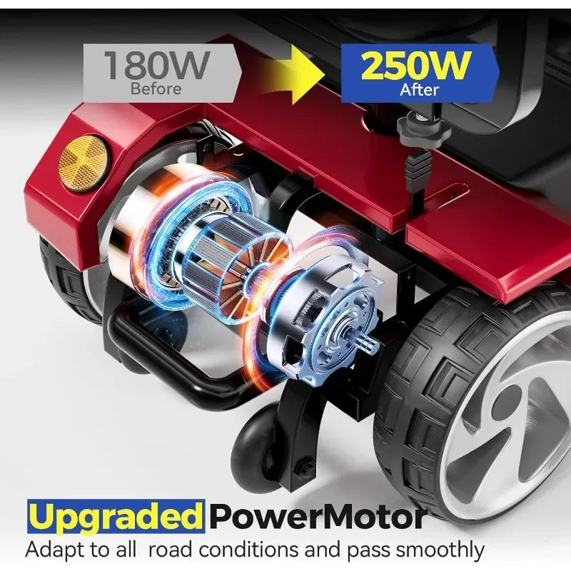 Hign-concerned Folding Mobility Scooter For Adults With Seat