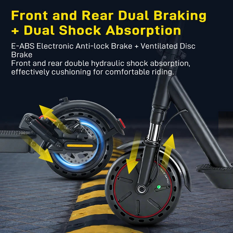 Mankeel MK085 Pro Electric Scooter 350W Dual Shock Absorption 36V 10.4Ah APP Smart Control Foldable E Scooter 25-30km Long Range