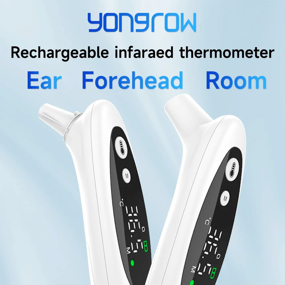 Yongrow Infrared Forehead Ear Thermometer RoomTemp Tri Modes
