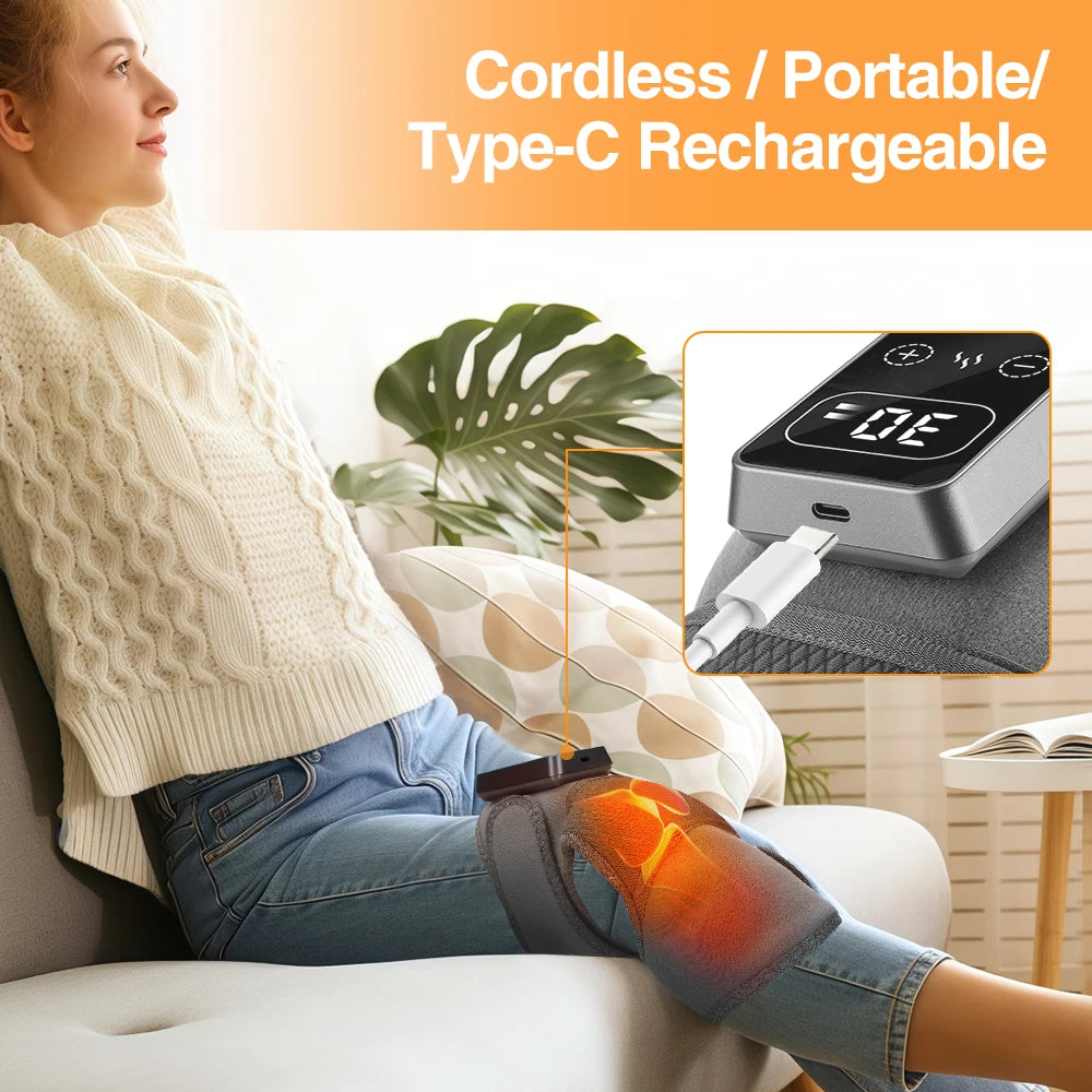 Agdoad Electric Knee Shoulder Elbow Massager With Hot Compress