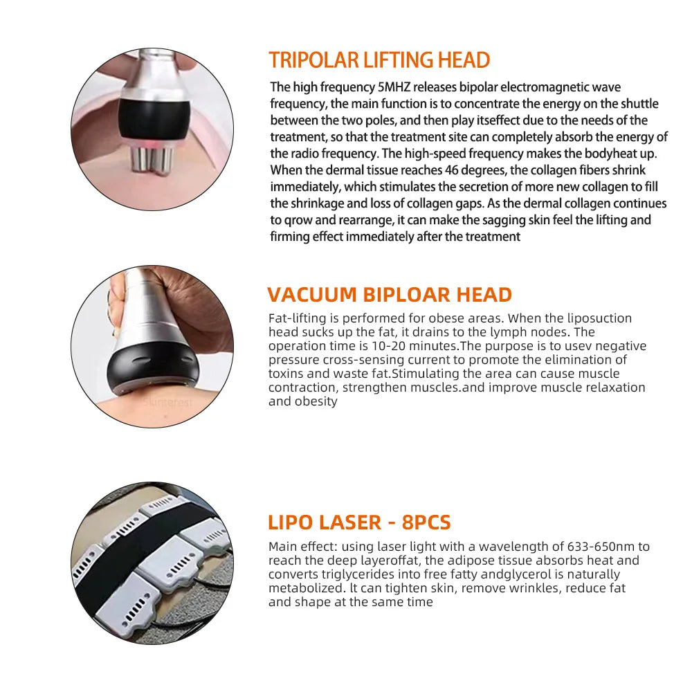 Nourishbelle 9 In 1 40K Ultrasonic Cavitation Body Slimming Machine