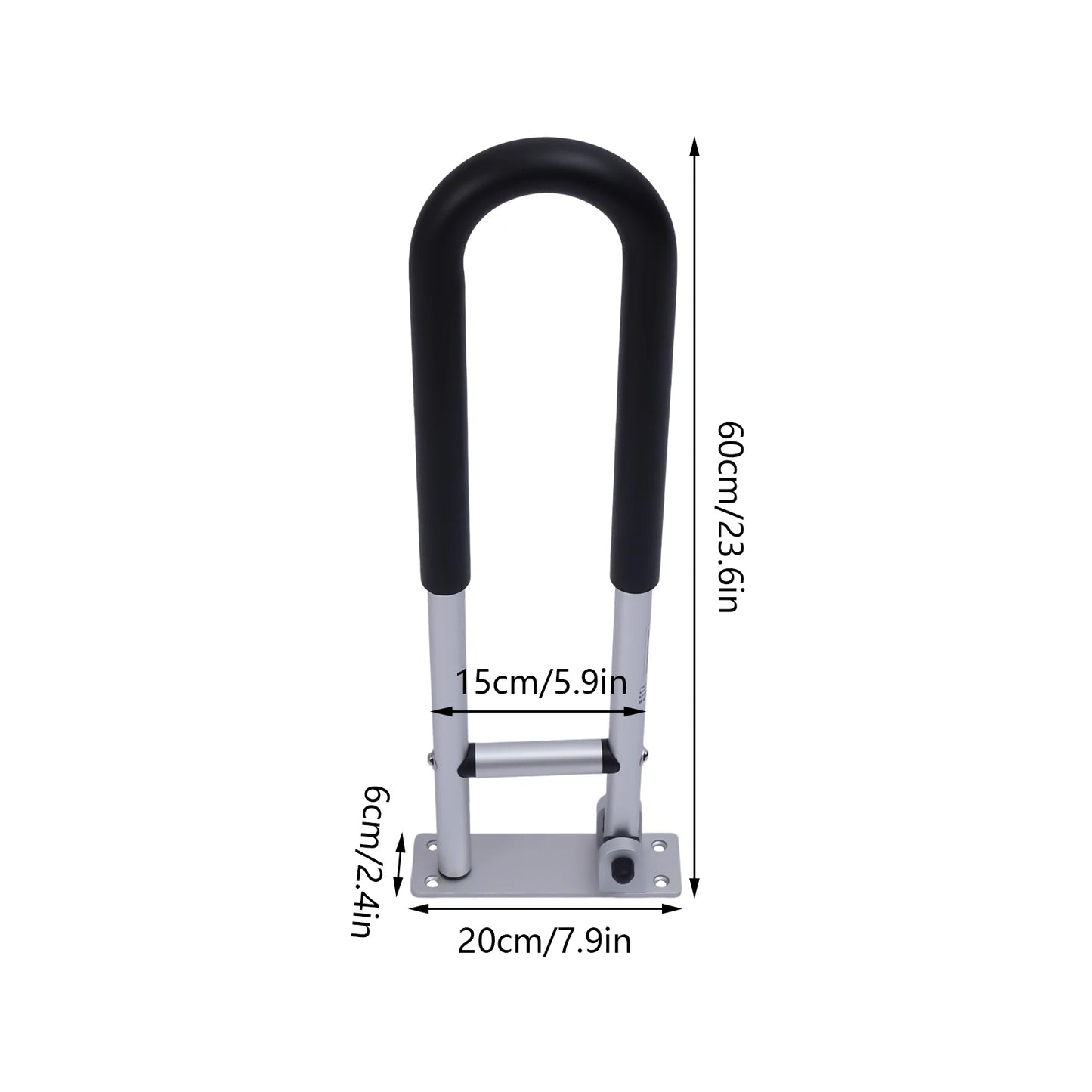 Foldable Toilet Safety Rail for Elderly and Disabled