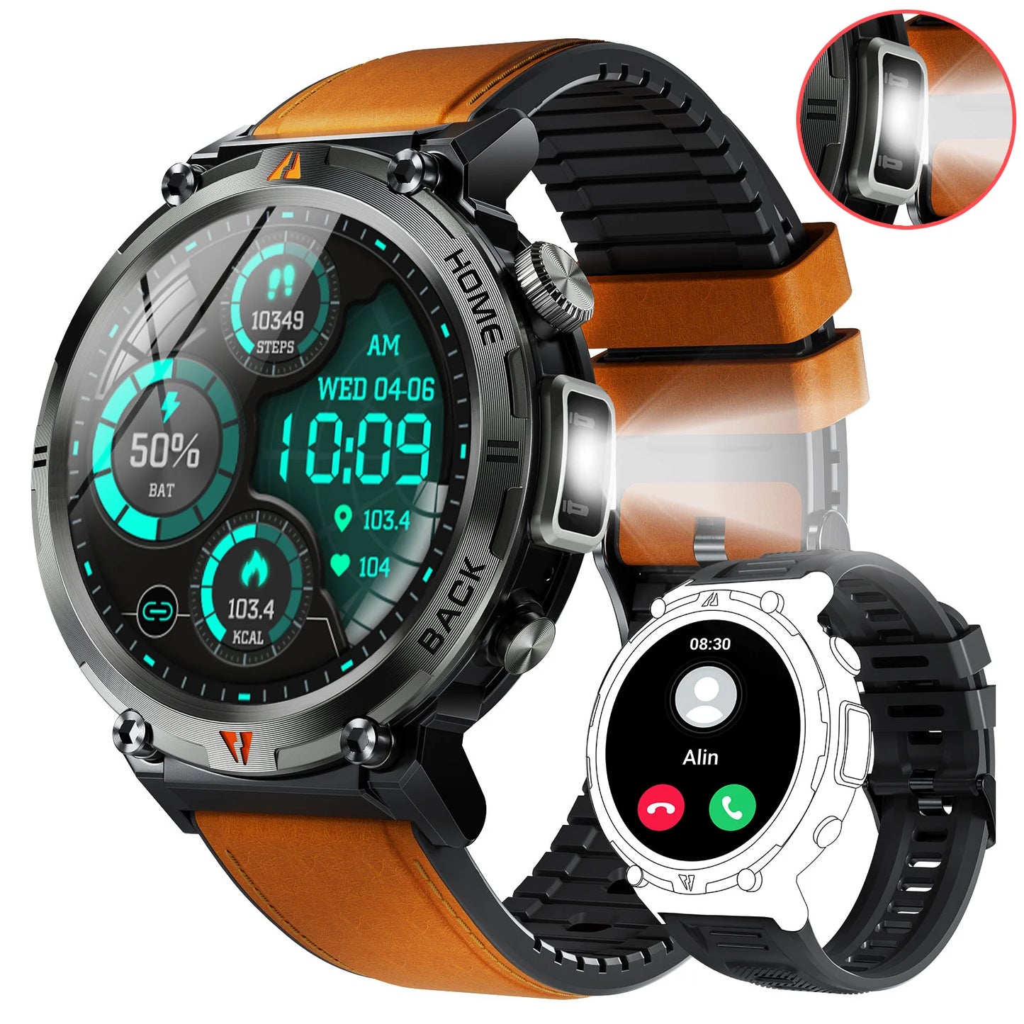 EIGIIS KE3 Smartwatch Bluetooth Call With Health Monitor Heart Rate