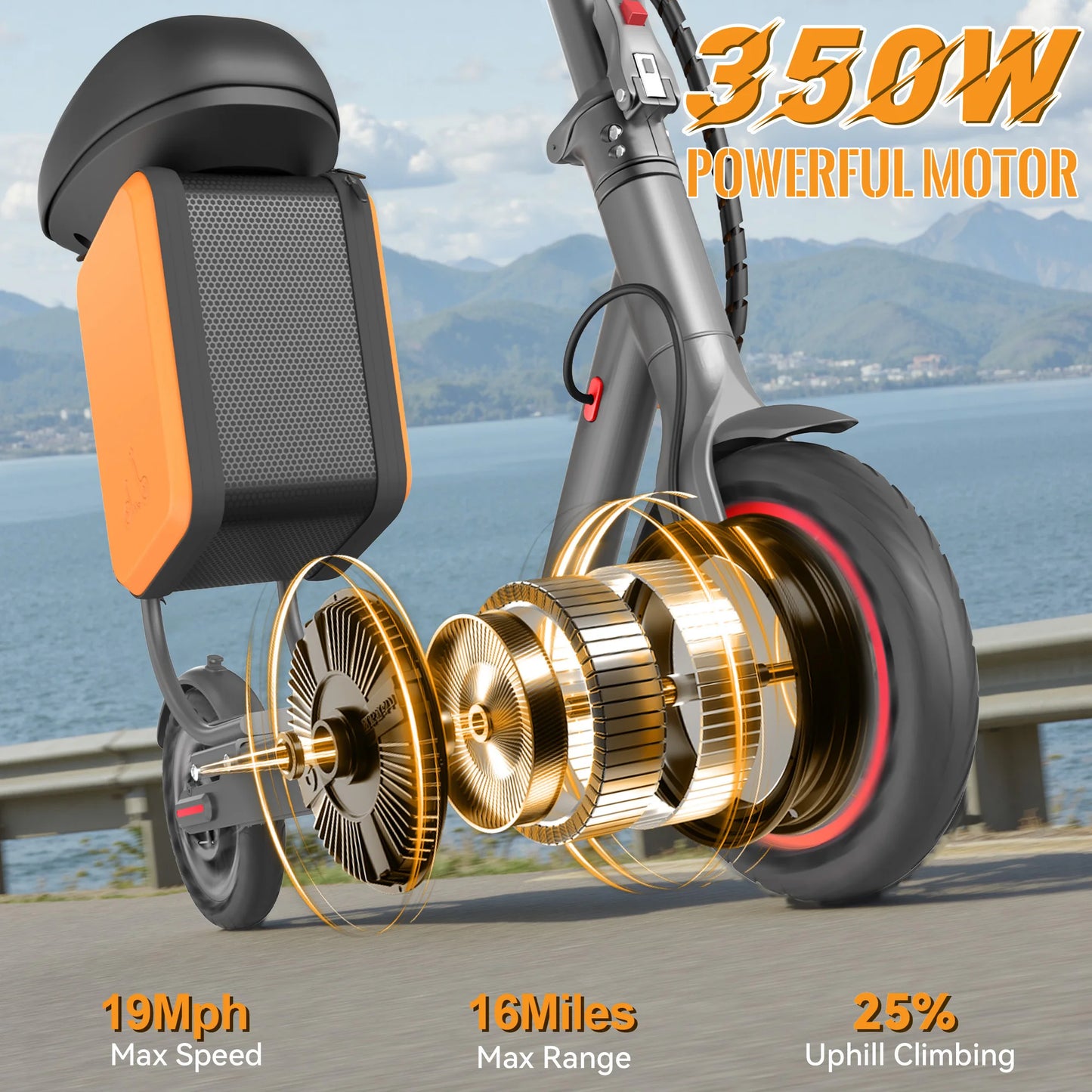 AOVOPRO LP60 Electric Scooter 19 Mph 350W Foldable
