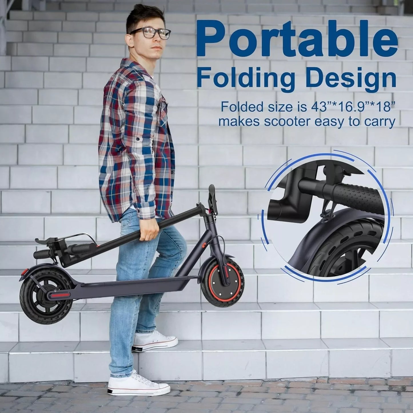 Ladped LP60 Electric Scooter 350W Folding 19mph App Control