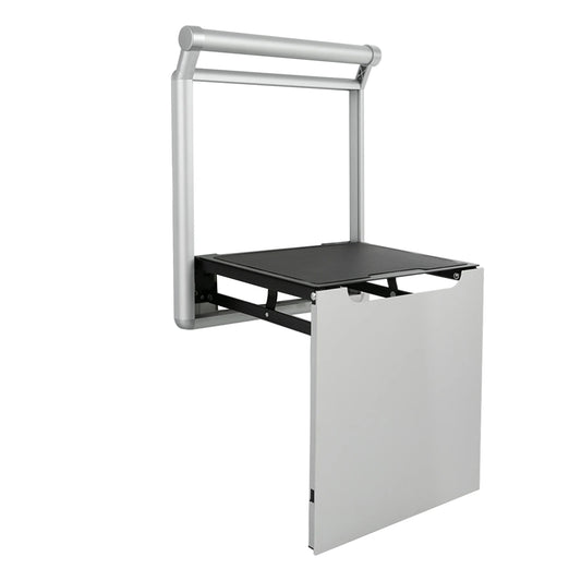 Bymaocar Wall Mounted Shower Stool 90 Degree Folding Back Bench