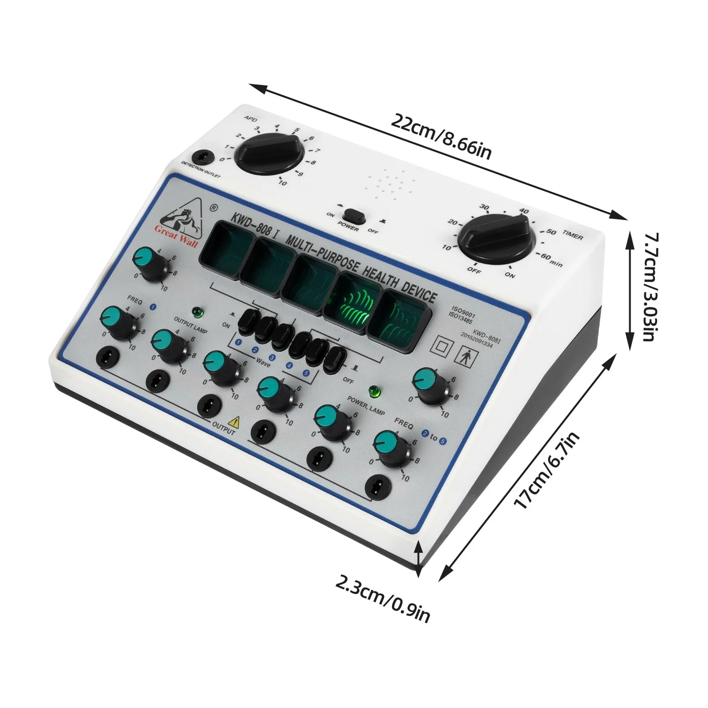 Electric Acupuncture Stimulator Machine With Six Patch Electrotherapy