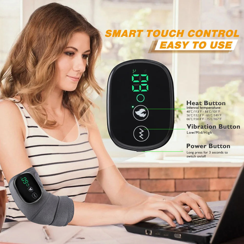 Hailicare 3 In 1 Electric Heating Massage Belt Knee Shoulder