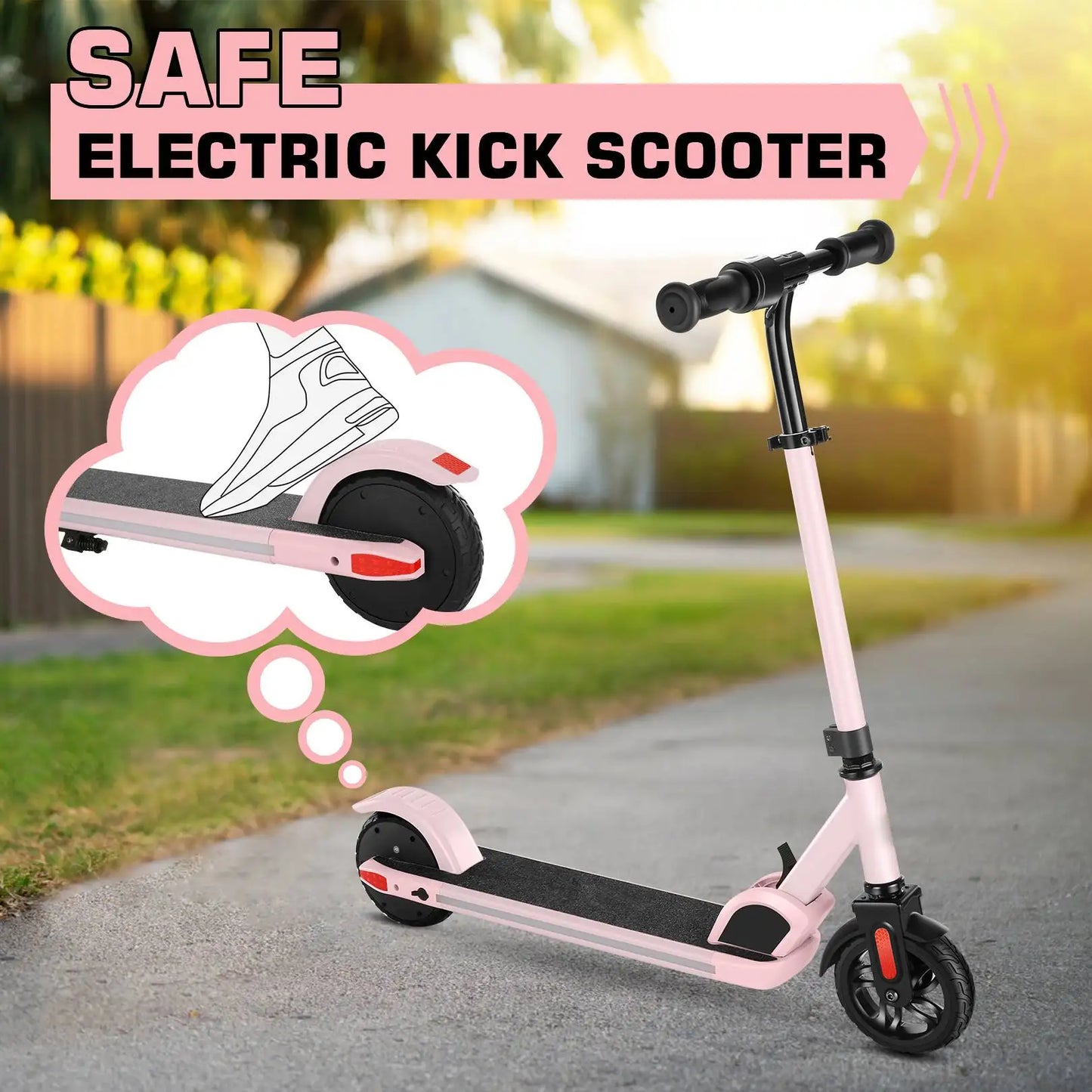 Caromac Electric Kids Scooter 150W Foldable LED Display