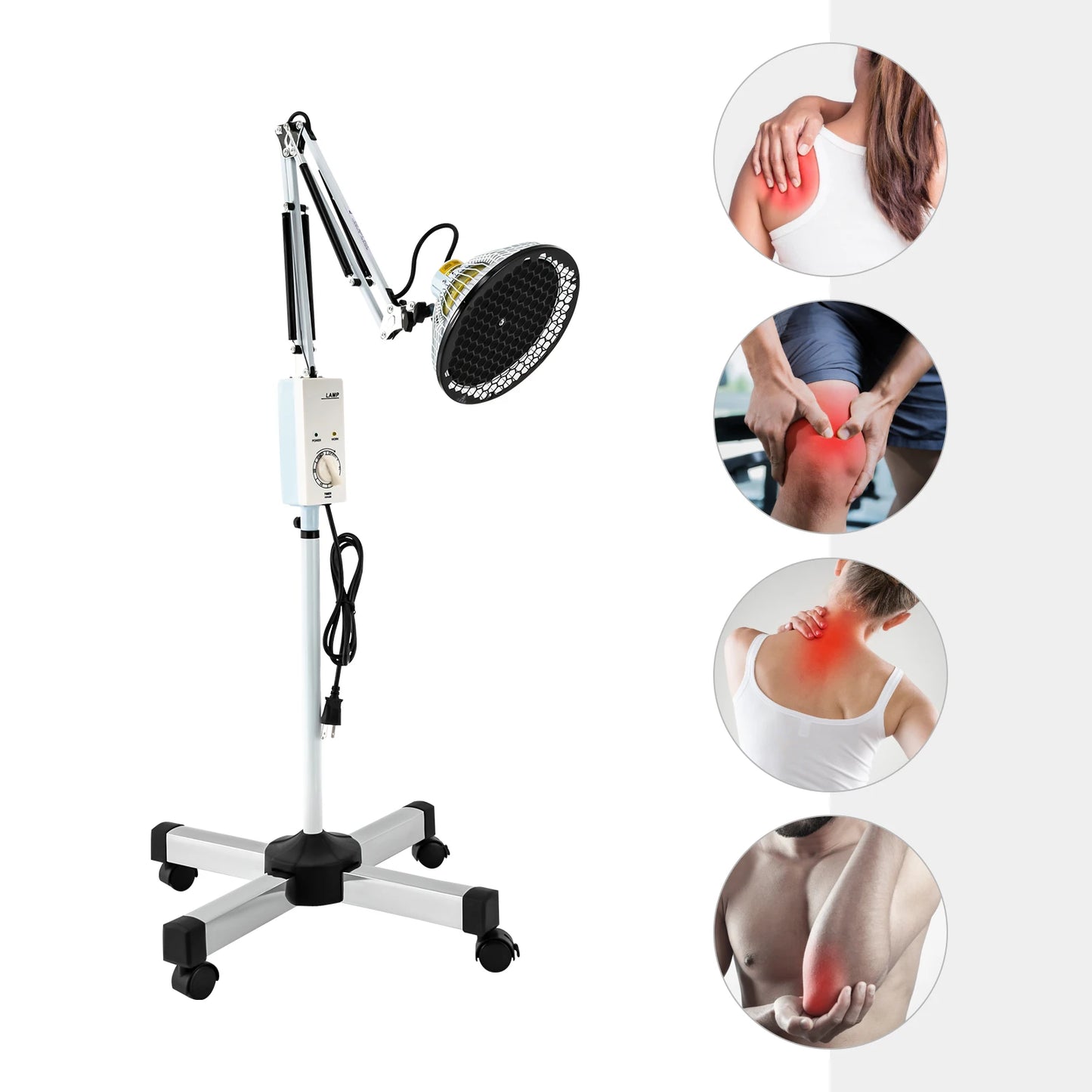 Far Infrared Pain Relief Lamp 250W 110V Heating Device