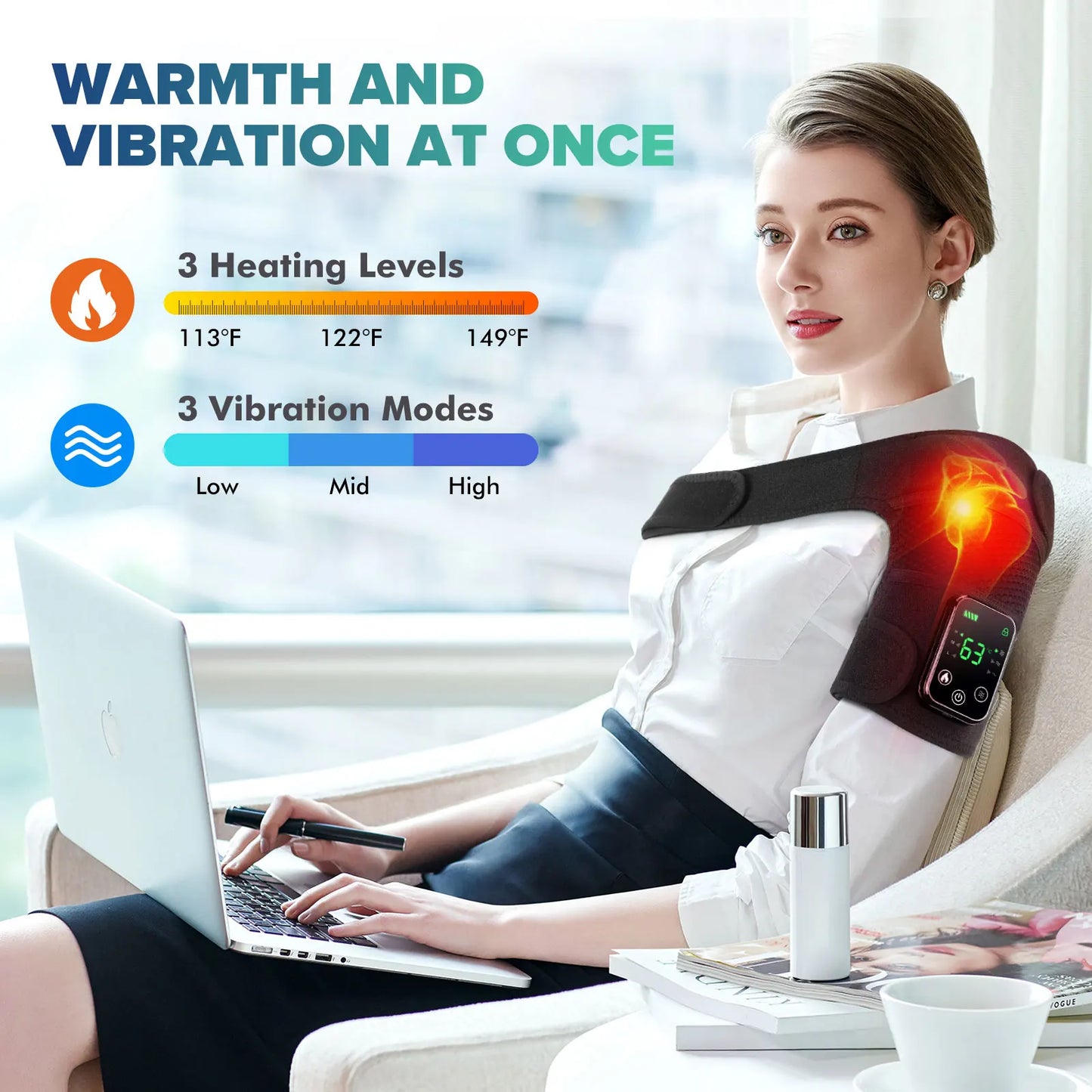 Intelligent Knee Massager With Electric Heating And Vibration