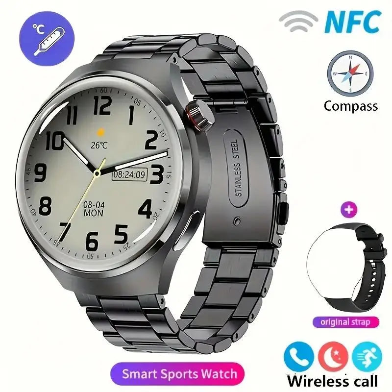 MT26 HD Bluetooth NFC Smart Watch Health Monitoring