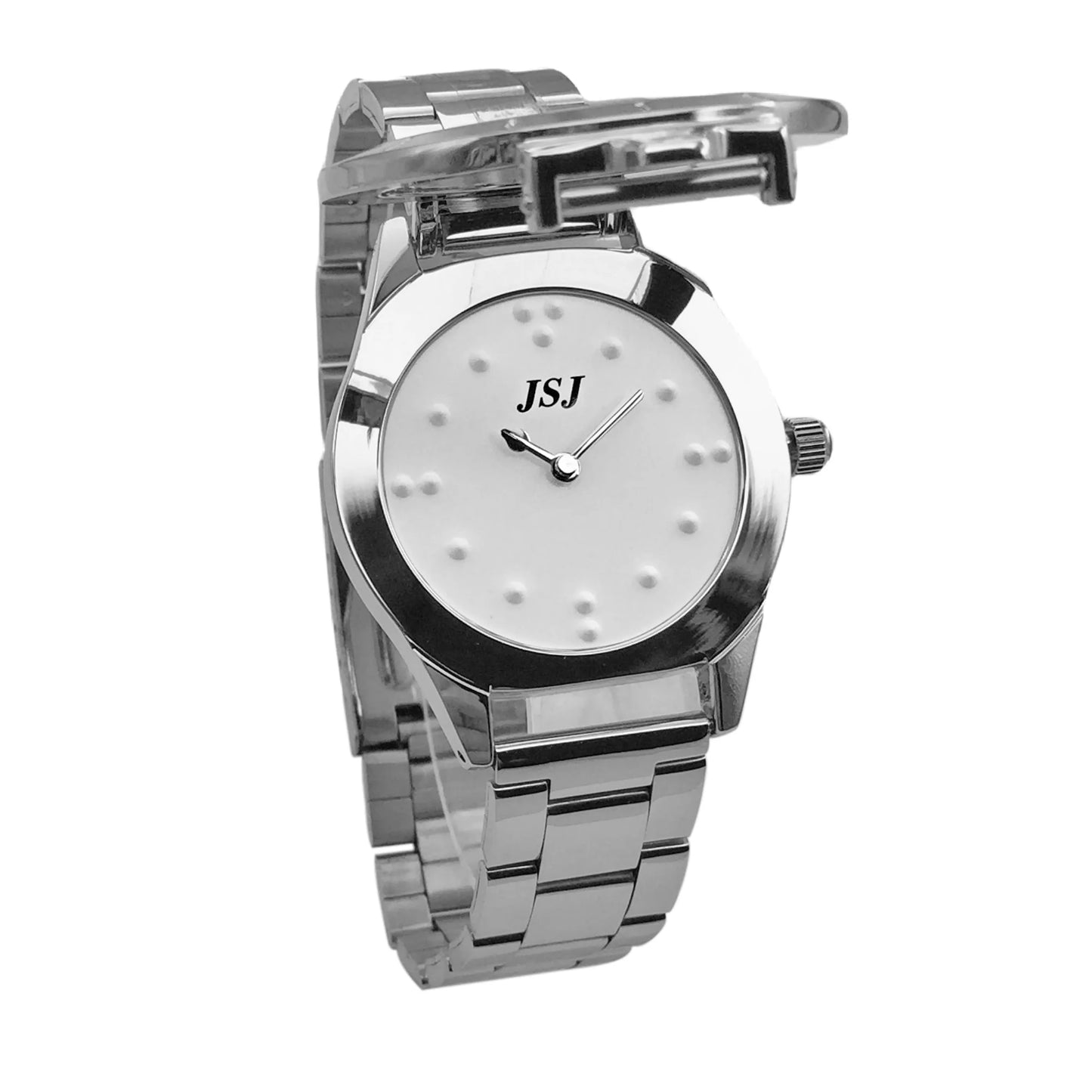 Case Tactile Watch for Blind Braille Wristwatch Visually Impaired Elderly