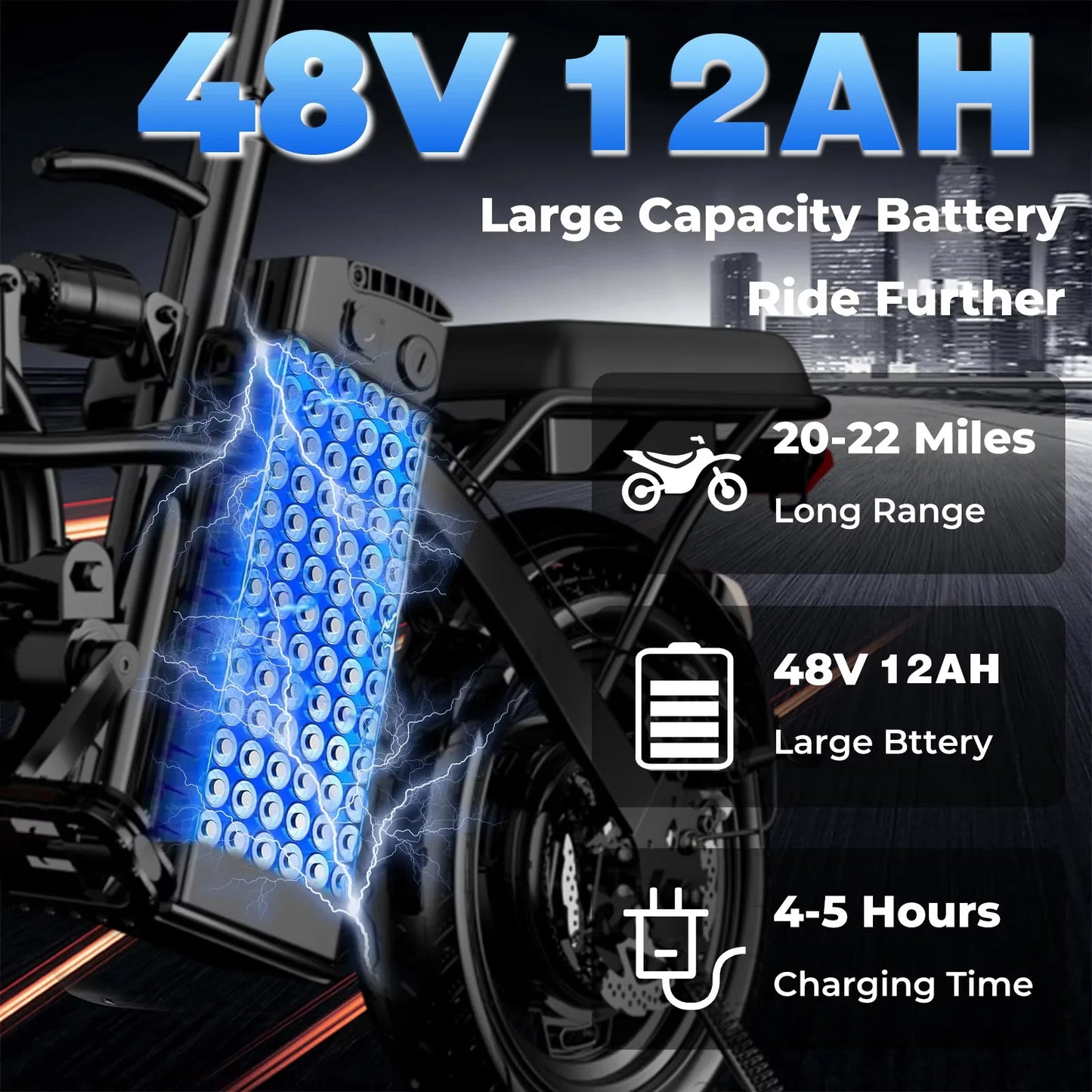 LELEKUAI 500W Adult Electric Bike Folding 20 MPH Battery