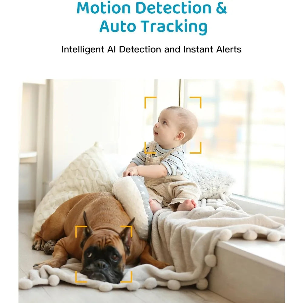 Kankeirr 4MP WiFi Baby Monitor With Night Vision And 2 Way Audio