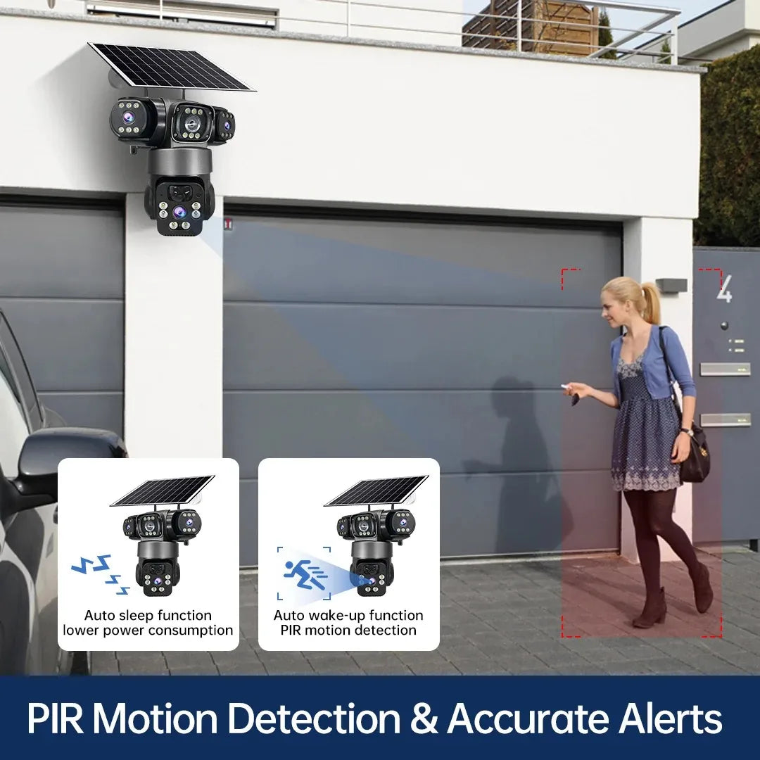 Cugo WiFi PTZ Outdoor Solar IP Camera 15MP Battery