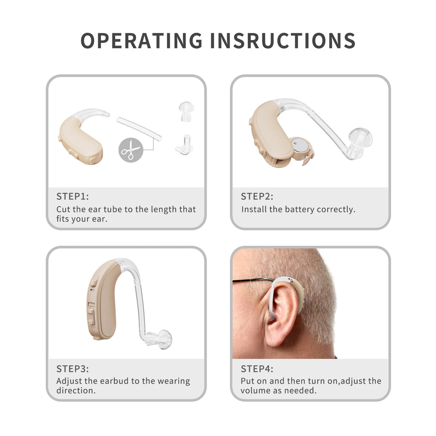 Hign-concerned Chemical JINGHAO Hearing Aid BTE Digital
