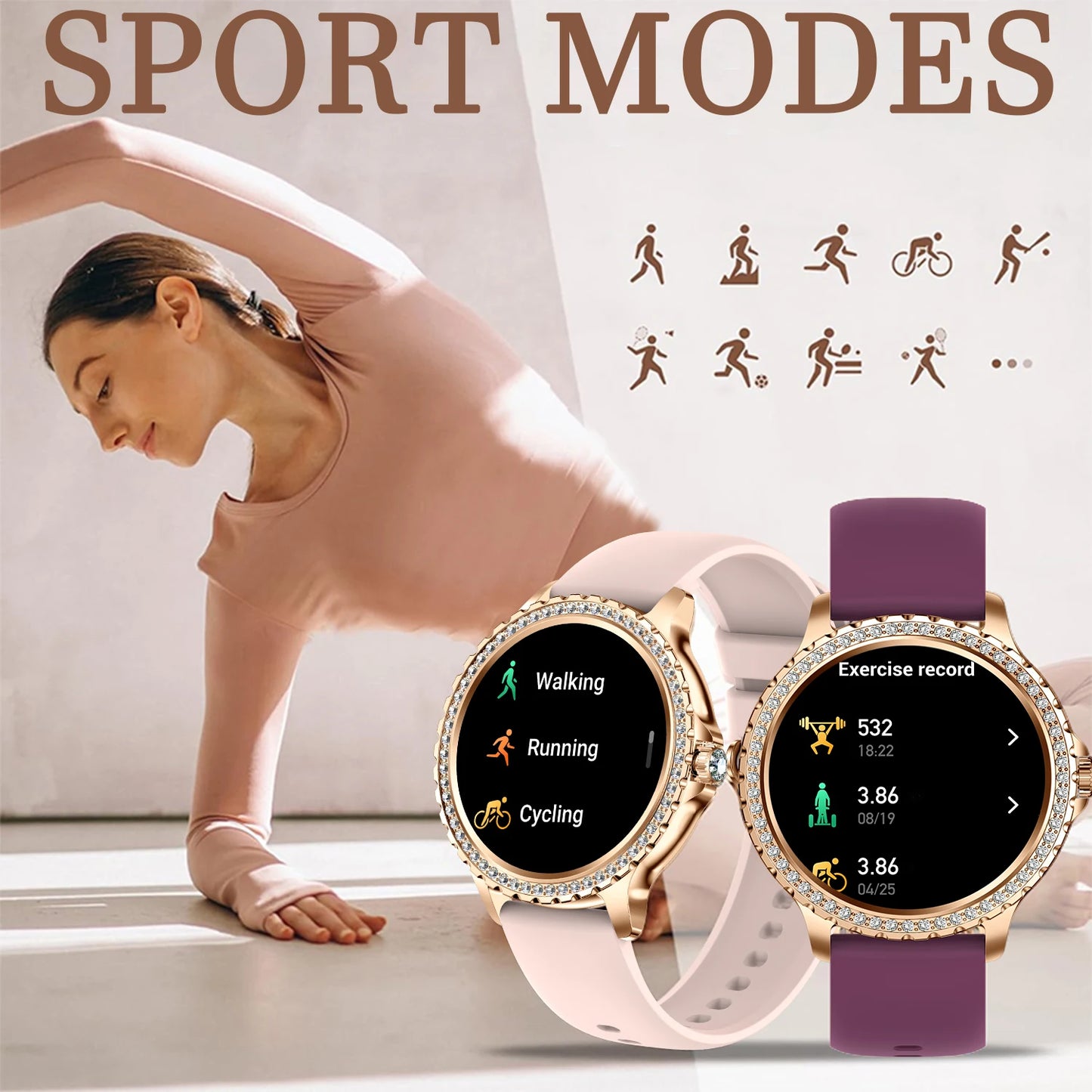 INNOFOVO Smart Watch For Women Touchscreen Fitness Tracker