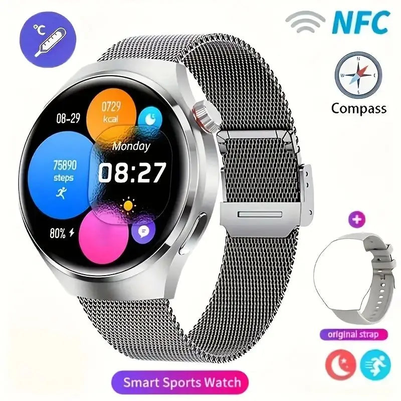 MT26 HD Bluetooth NFC Smart Watch Health Monitoring