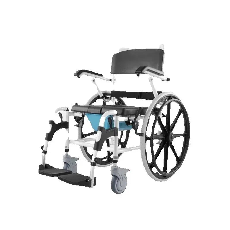 SucceBuy Adjustable Shower Wheelchair For Indoor Shower