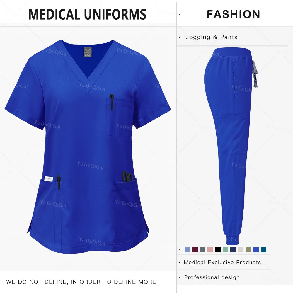 Ya DeQiGai Clinical Scrubs Set For Medical Professionals