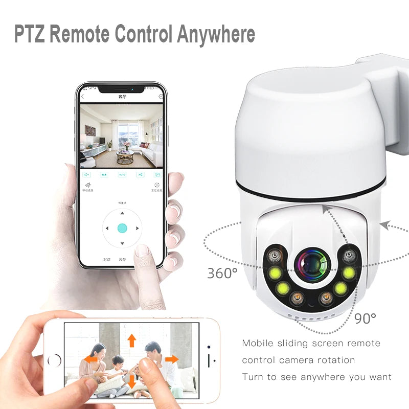 JIENUO Tuya PTZ IP Camera Auto Tracking 1080P Night Vision