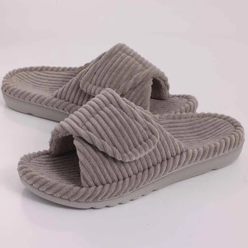 Spa Women's Fuzzy Faux Fur Slippers With Memory Foam Comfort