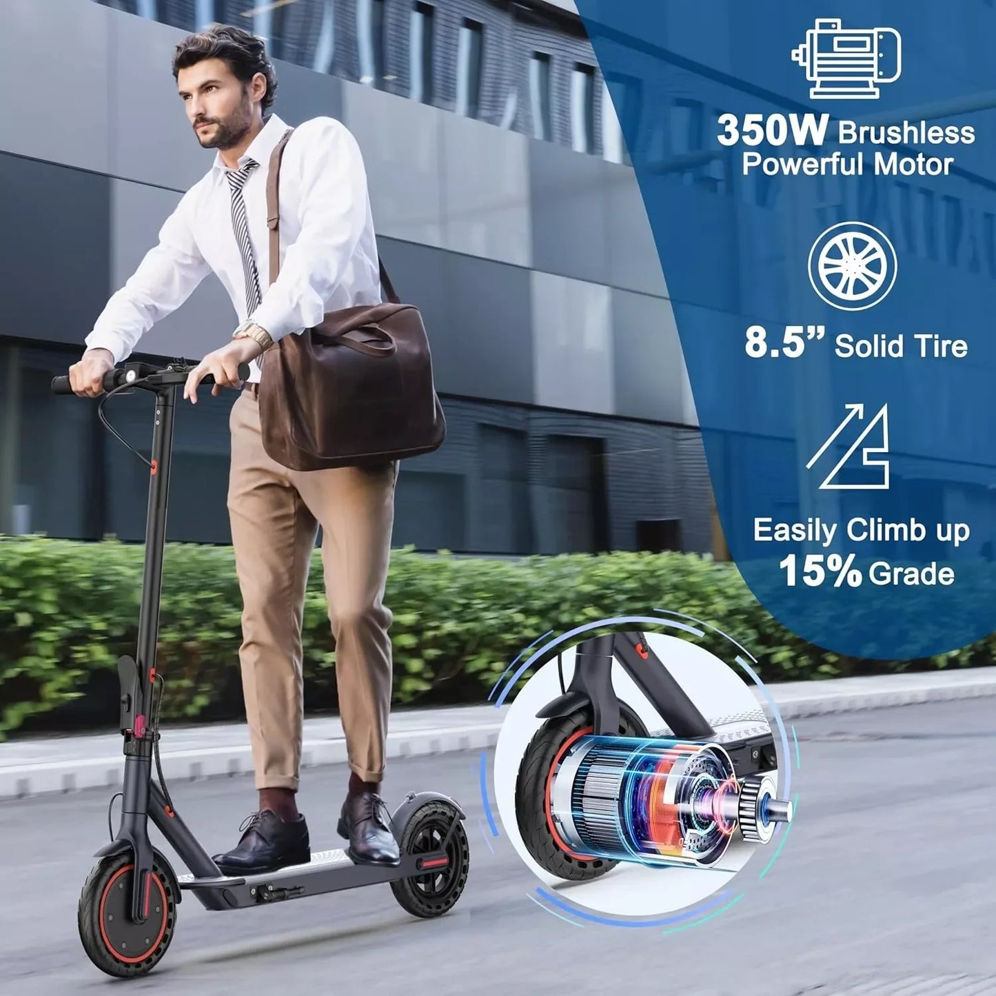 Ladped LP60 Electric Scooter 350W Folding 19mph App Control