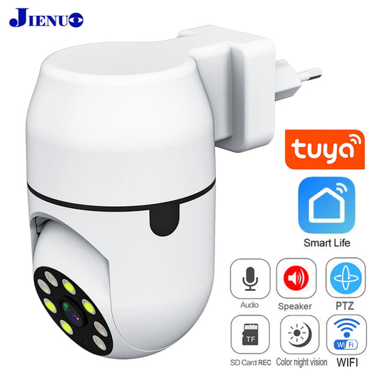 JIENUO Tuya PTZ IP Camera Auto Tracking 1080P Night Vision