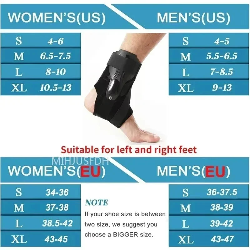 Eelhoe Ankle Brace With Side Stabilizers For Sprained Ankle