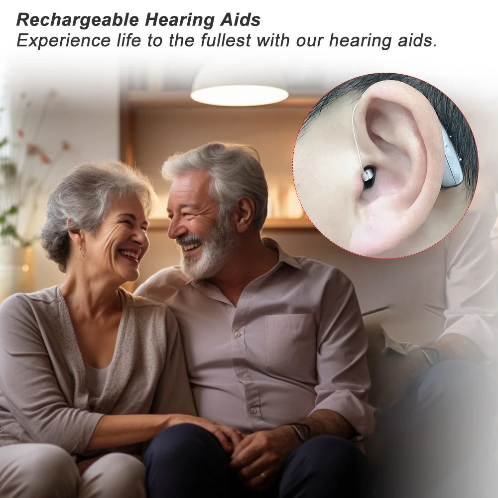 Mirasing Rechargeable Digital BTE Hearing Aid With Adjustable Volume