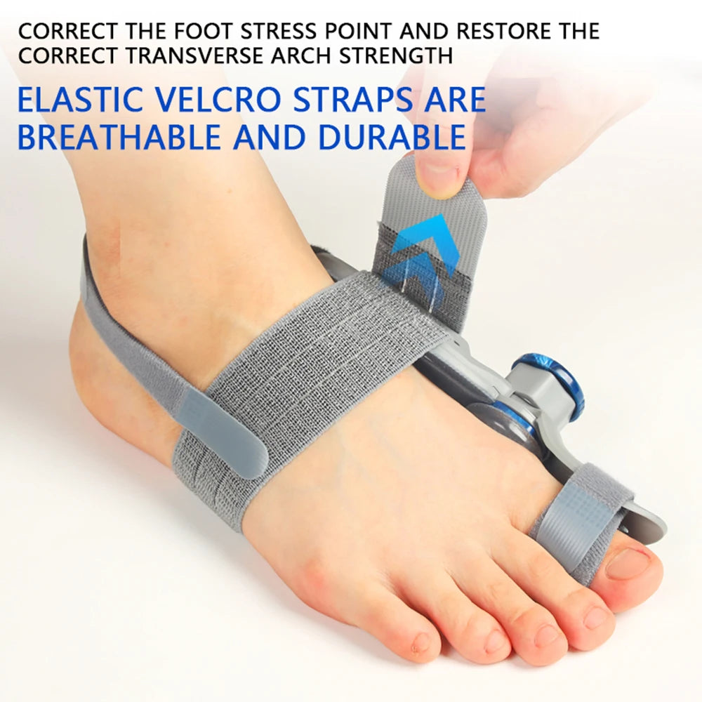 Bunion Corrector Orthopedic Kit Adjustable Pedicure Finger Toe Corrector Foot Hallux Valgus Braces Rotatable Toe Straightener