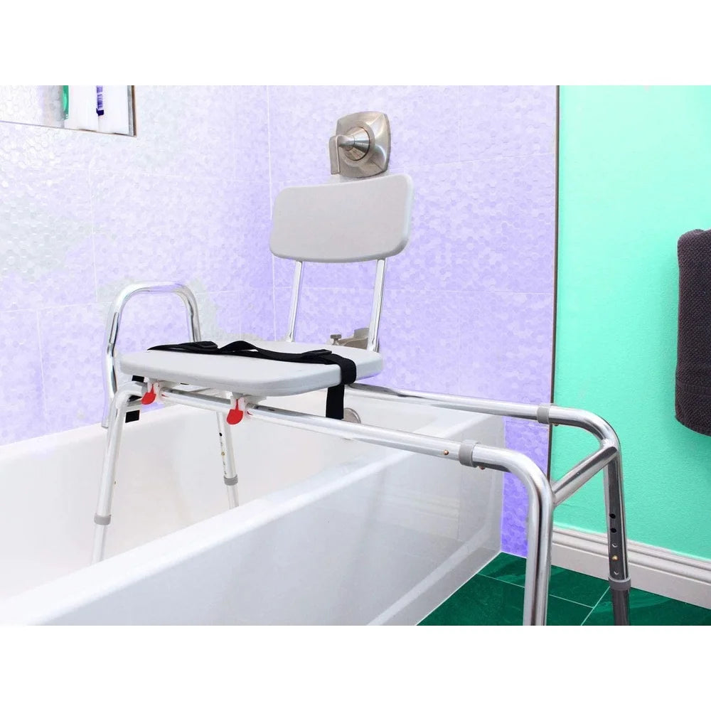 Adjustable Sliding Shower Transfer Bench Anti Slip Tub Seat