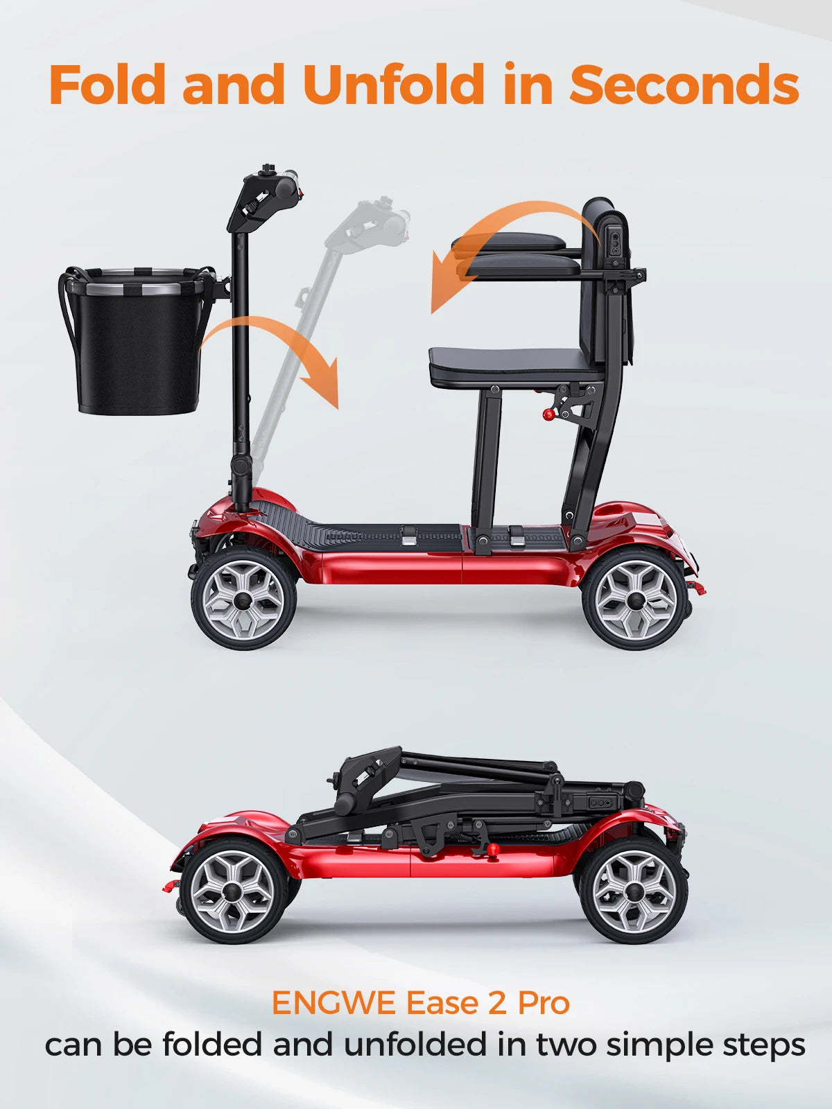 ENGWE Electric Mobility Scooter 270W Dual 10Ah Batteries