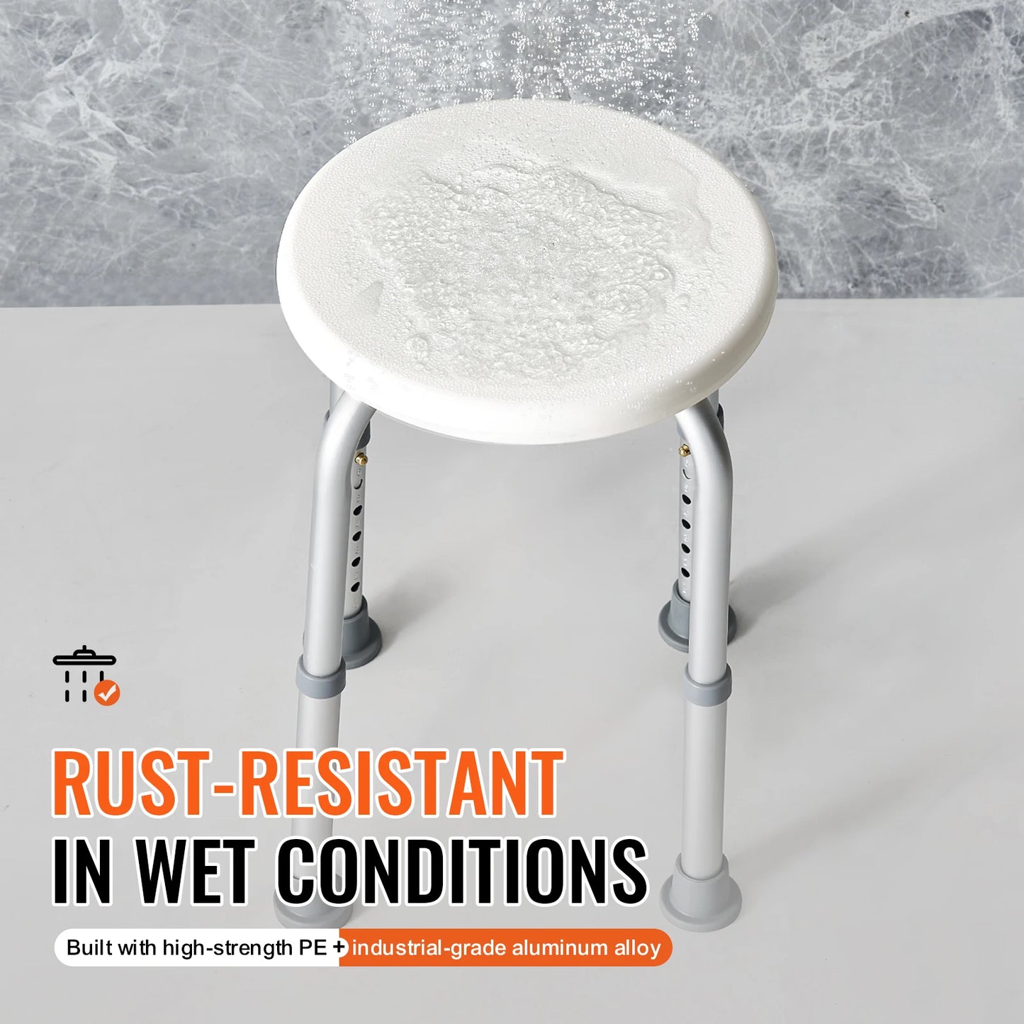 Shower Chair For Inside Shower Adjustable Height Non Slip Elderly