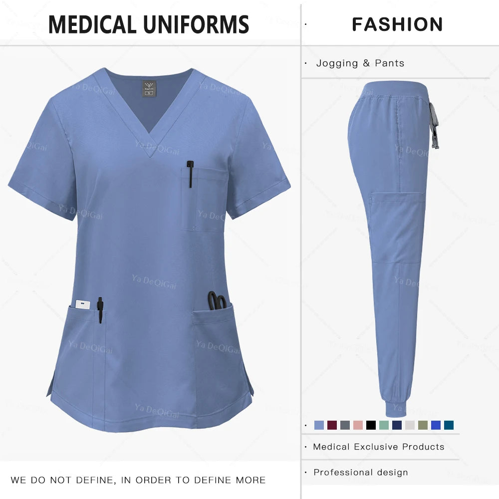 Ya DeQiGai Clinical Scrubs Set For Medical Professionals
